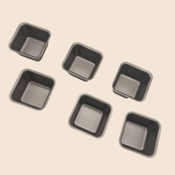 square shaped small sread and toast mold tray