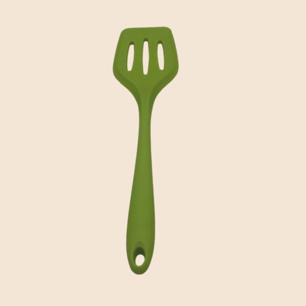 green silicone kitchenware 5 piece set of kitchen cooking utensils sets