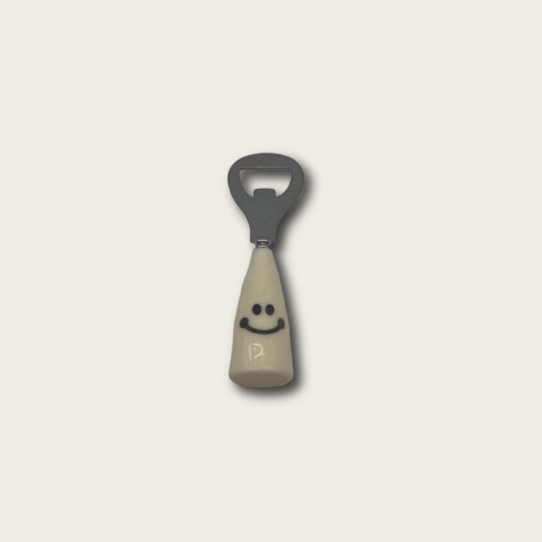 stainless steel creative cute smiling face beer bottle opener