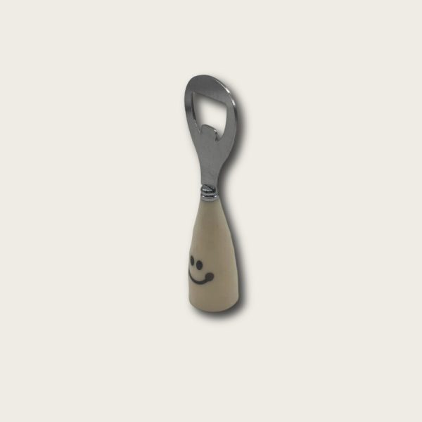 stainless steel creative cute smiling face beer bottle opener