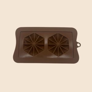 diy handmade chocolate chip silicone mold(2 connected hexagon)