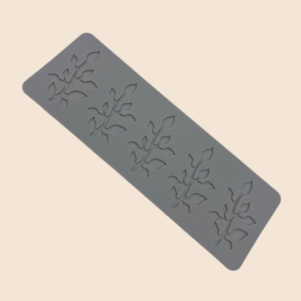 cake decoration baking silicone stamping mold（five consecutive leaves)